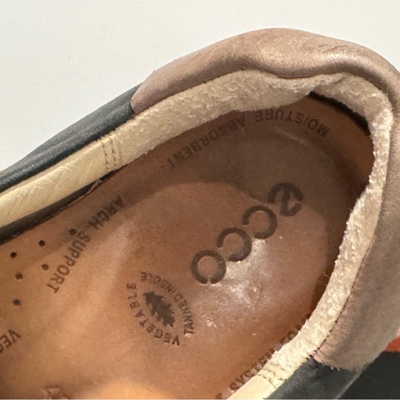 Ecco Women’s Black Leather Sneakers - Picture 5 of 6